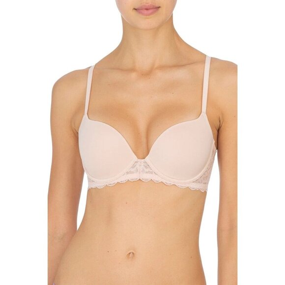 Natori Womens Statement Contour Underwire Bra Cameo Rose Size 32D - Picture 1 of 8